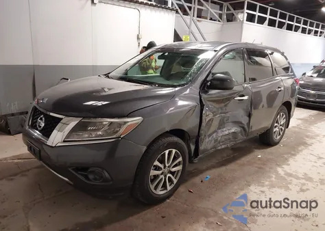 2014 Nissan Pathfinder S из США, поврежденный, VIN 5N1AR2MM0EC634445